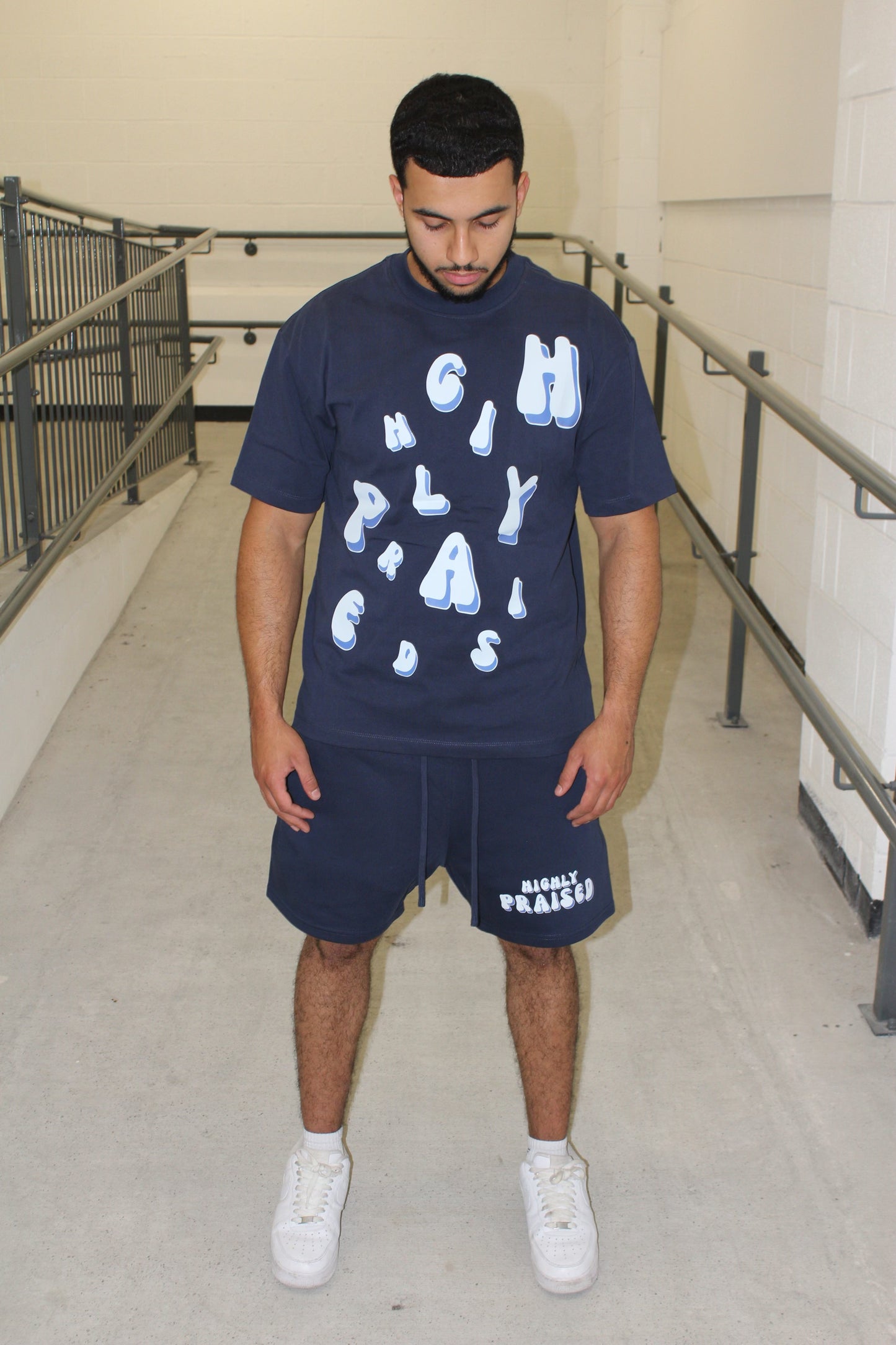 Highly Praised Twin Set Navy - Blue