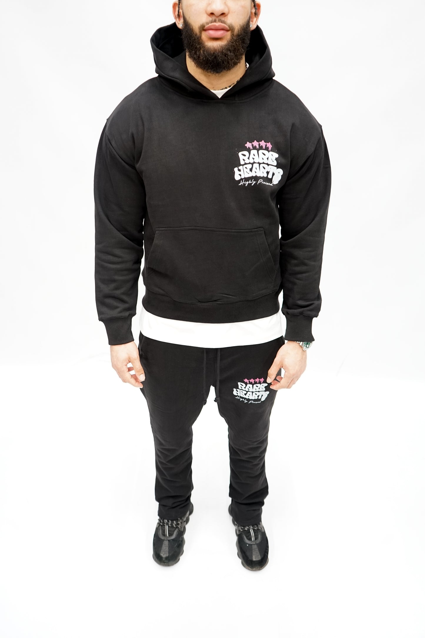 Rare Hearts Black Hoodie