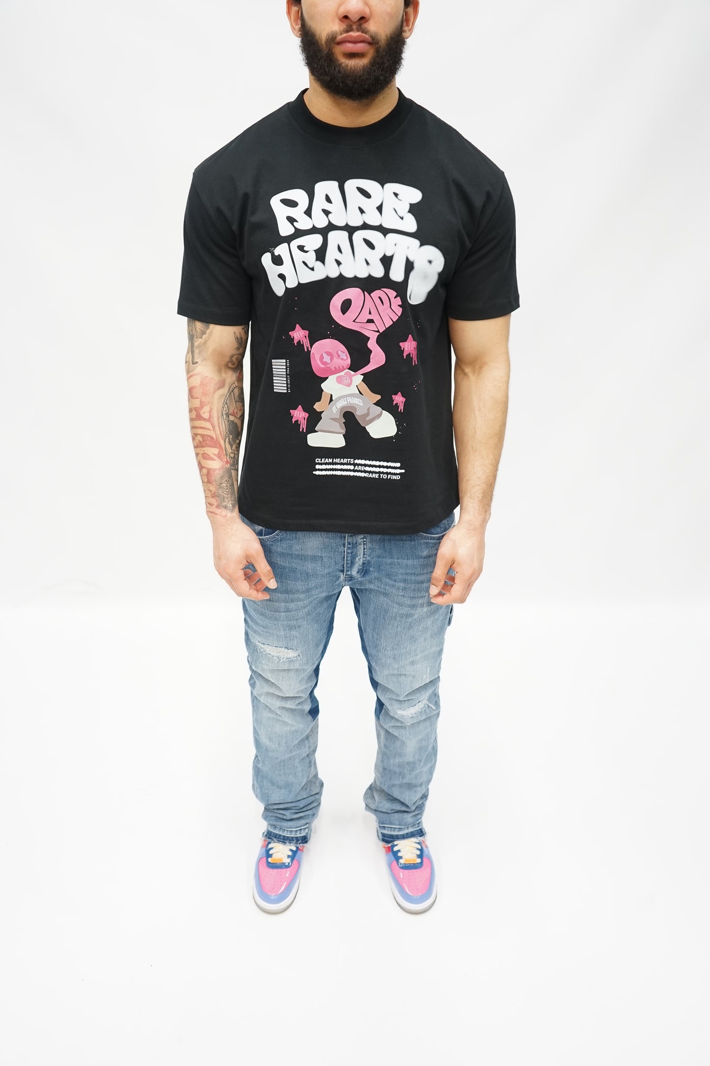 Rare Hearts Black Tee