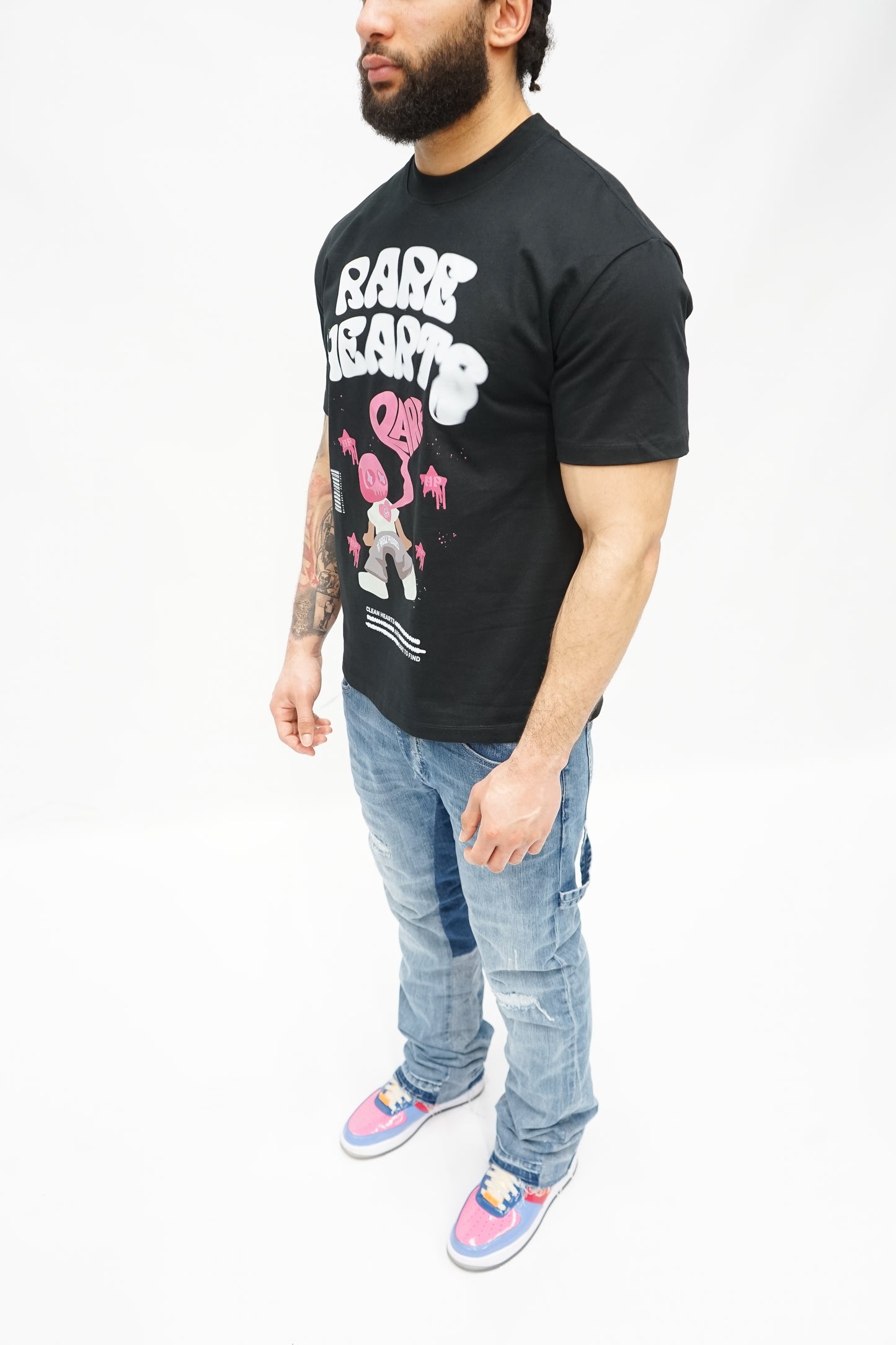 Rare Hearts Black Tee